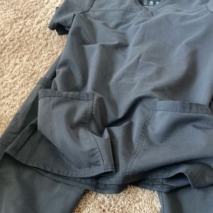 Gray scrubs